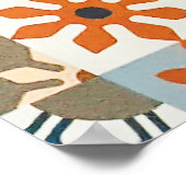 Hintergrund und Textur mit antiken Fliesen Poster (Ecke)