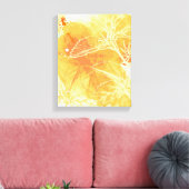 Hintergrund und tropische Blume für Vector Waterco Leinwanddruck (Insitu (Wohnzimmer))