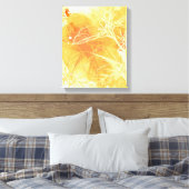Hintergrund und tropische Blume für Vector Waterco Leinwanddruck (Insitu (Schlafzimmer))