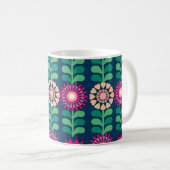 Hintergrund Vintag/Abbildung der Blume Kaffeetasse (VorderseiteRechts)