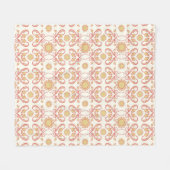 Hintergrund Vintage Blume. Nahtlose Blumenmuster Fleecedecke (Vorderseite (Horizontal))