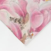 Hintergrund Vintage eiffel-Blume Fleecedecke (Ecke)
