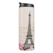 Hintergrund Vintage eiffel-Blume Thermosbecher (Nach rechts gedreht)