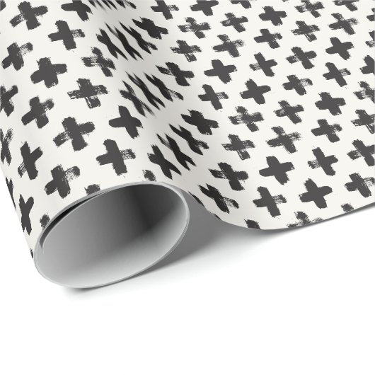 Hintergrund Vintager Abstrakter Pinselstriche Geschenkpapier (Rolleneckpunkt)