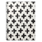 Hintergrund Vintager Abstrakter Pinselstriche Notizblock (Vorderseite)