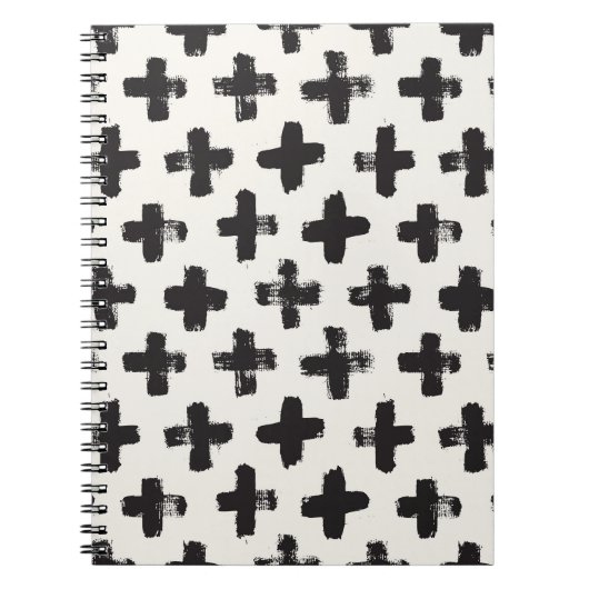 Hintergrund Vintager Abstrakter Pinselstriche Notizblock (Vorderseite)