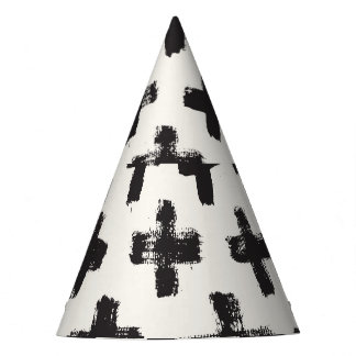 Hintergrund Vintager Abstrakter Pinselstriche Partyhütchen