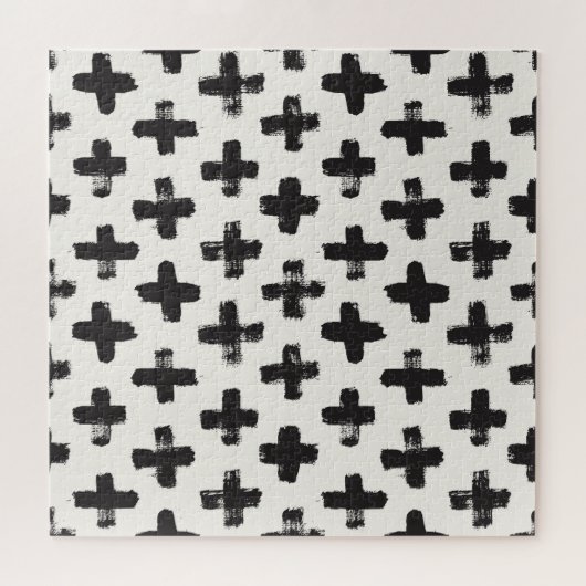 Hintergrund Vintager Abstrakter Pinselstriche Puzzle (Horizontal)