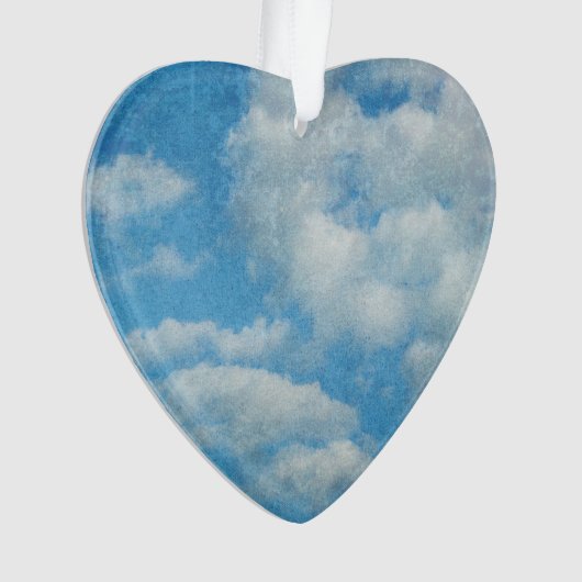 Hintergrund Vintager beklemmender Wolken Ornament (Vorderseite)