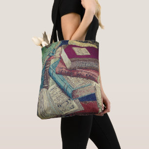 Hintergrund Vintager Bücher Tasche