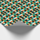 Hintergrund: Vintages Design Geschenkpapier (Ecke)