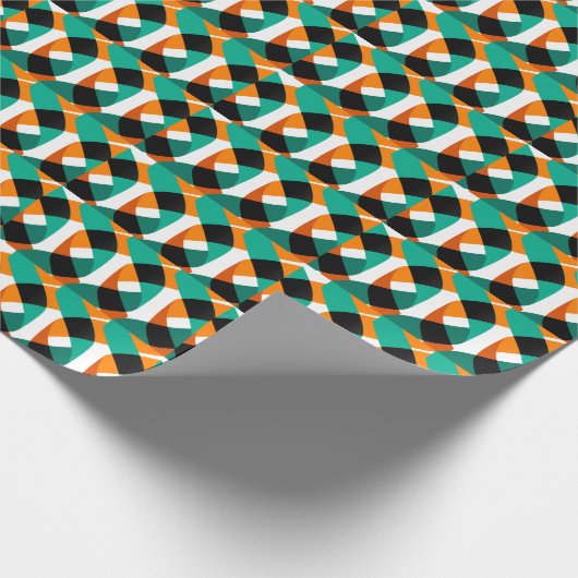 Hintergrund: Vintages Design Geschenkpapier (Ecke)