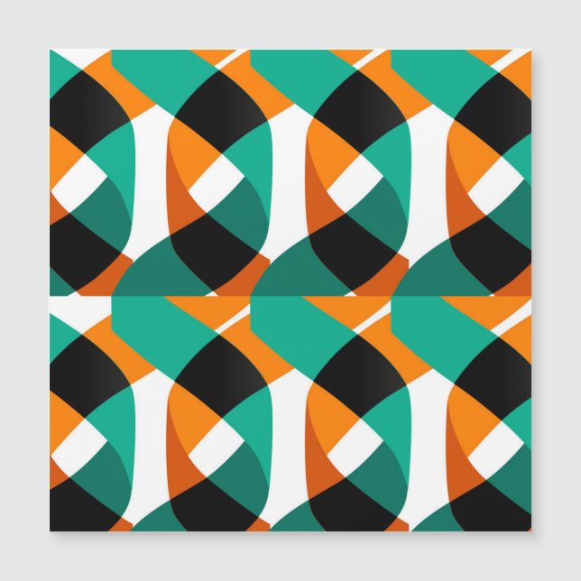 Hintergrund: Vintages Design Magnetkarte (Vorderseite)