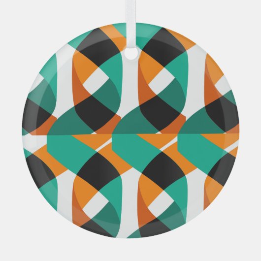 Hintergrund: Vintages Design Ornament Aus Glas (Vorderseite)