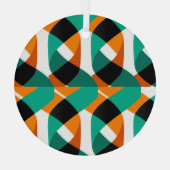 Hintergrund: Vintages Design Ornament Aus Glas (Rückseite)