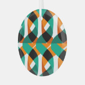 Hintergrund: Vintages Design Ornament Aus Glas (Vorderseite links)