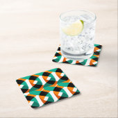 Hintergrund: Vintages Design Rechteckiger Pappuntersetzer (Vor Ort)