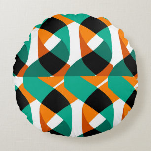 Hintergrund: Vintages Design Rundes Kissen