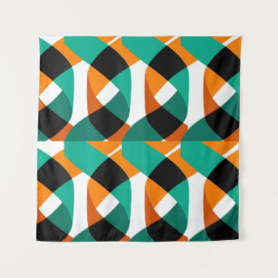 Hintergrund: Vintages Design Wandteppich