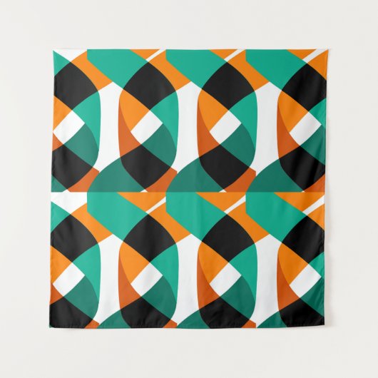 Hintergrund: Vintages Design Wandteppich (Vorderseite)