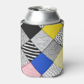 Hintergrund: Vögel, Polka Punkte. Dosenkühler (Kanne Vorderseite)