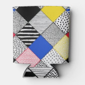 Hintergrund: Vögel, Polka Punkte. Dosenkühler (Vorderseite)