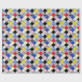 Hintergrund: Vögel, Polka Punkte. Geschenkpapier (Flach)