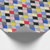 Hintergrund: Vögel, Polka Punkte. Geschenkpapier (Ecke)
