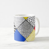 Hintergrund: Vögel, Polka Punkte. Kaffeetasse (VorderseiteRechts)