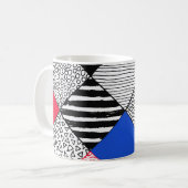 Hintergrund: Vögel, Polka Punkte. Kaffeetasse (Vorderseite Links)