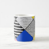 Hintergrund: Vögel, Polka Punkte. Kaffeetasse (Mittel)