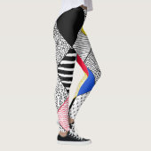 Hintergrund: Vögel, Polka Punkte. Leggings (Rechts)