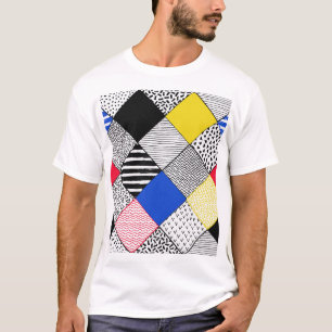 Hintergrund: Vögel, Polka Punkte. T-Shirt