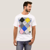 Hintergrund: Vögel, Polka Punkte. T-Shirt (Vorne ganz)