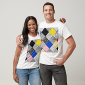 Hintergrund: Vögel, Polka Punkte. T-Shirt (Unisex)