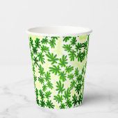 Hintergrund von Blätter Pappbecher (Rückseite)