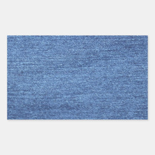 Hintergrund von Blue Jean Denim Rechteckiger Aufkleber