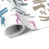 Hintergrund von Fitnessen Geschenkpapier (Rolleneckpunkt)