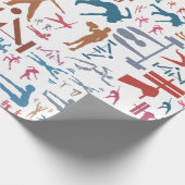 Hintergrund von Fitnessen Geschenkpapier (Ecke)