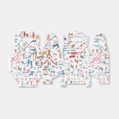 Hintergrund von Fitnessen Geschenkschachtel (Ungefaltet)