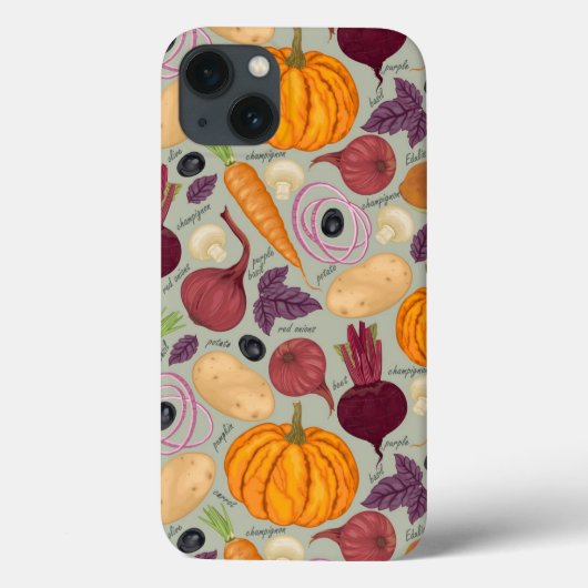 Hintergrund von frischem Gemüse Case-Mate iPhone Hülle (Rückseite)