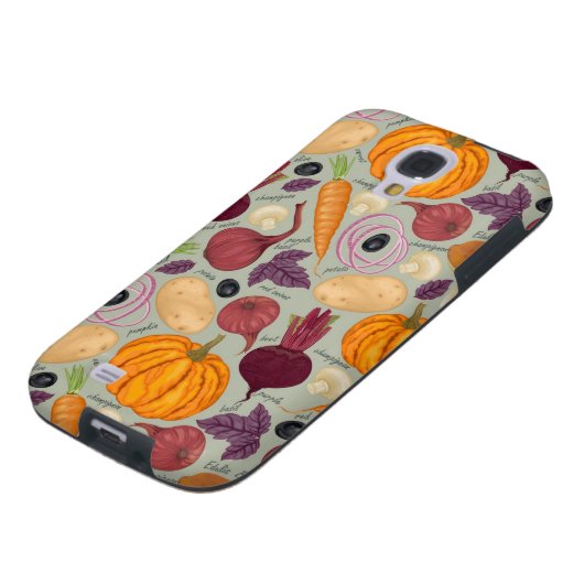 Hintergrund von frischem Gemüse Case-Mate Samsung Galaxy Hülle (unten)