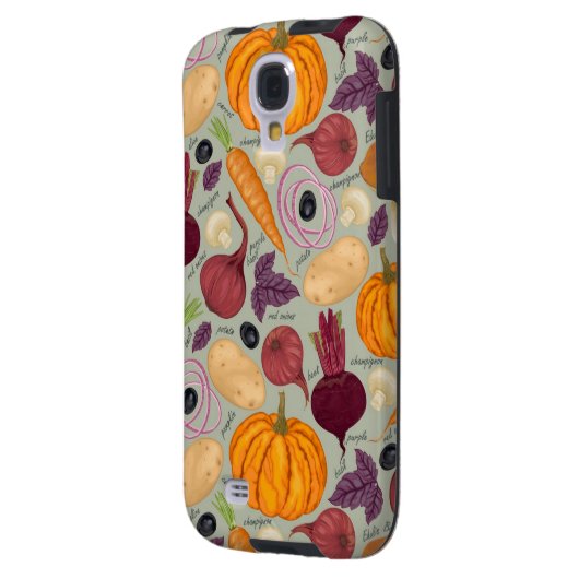 Hintergrund von frischem Gemüse Case-Mate Samsung Galaxy Hülle (Rückseite Links)