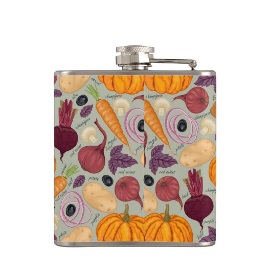 Hintergrund von frischem Gemüse Flachmann (Rückseite)