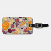 Hintergrund von frischem Gemüse Gepäckanhänger (Vorderseite horizontal)