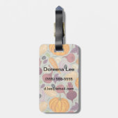 Hintergrund von frischem Gemüse Gepäckanhänger (Rückseite vertikal)