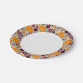 Hintergrund von frischem Gemüse Pappteller (Schrägansicht)