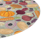 Hintergrund von frischem Gemüse Schneidebrett (Ecke)