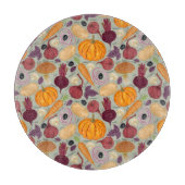 Hintergrund von frischem Gemüse Schneidebrett (Vorderseite)