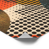 Hintergrund von Kreisen und Punktmustern Poster (Ecke)